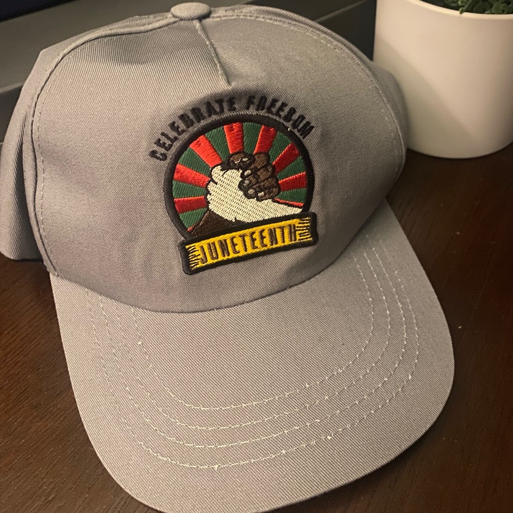 Juneteenth gray cap